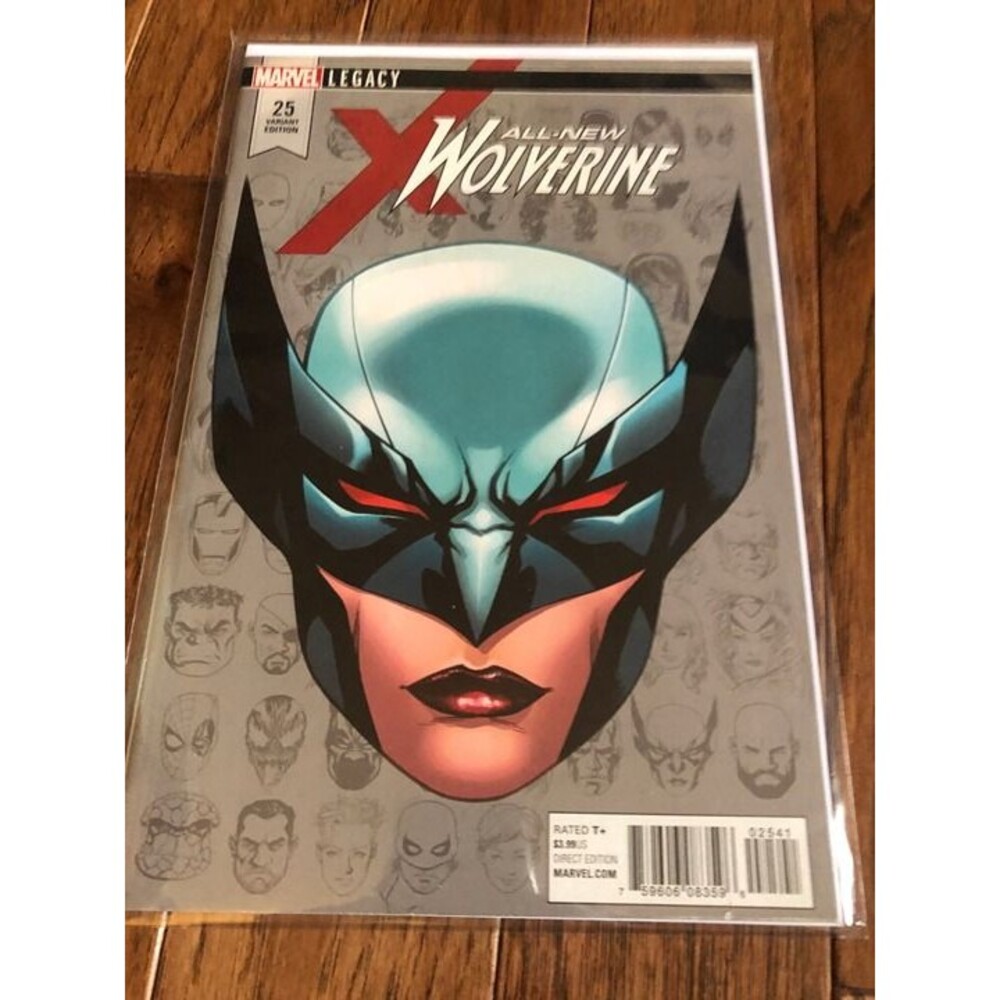 Marvel Comics ALL-NEW WOLVERINE #25 MCKONE 1:10 Headshot Variant Cover